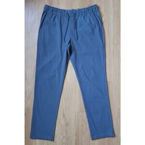 Vuori Meta Elastic Waist Drawstring Mens Pants Slate Blue Grey Sz Large Stretch